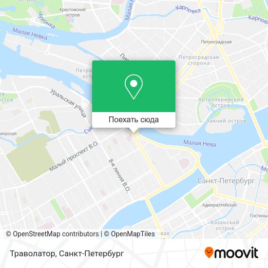 Карта Траволатор