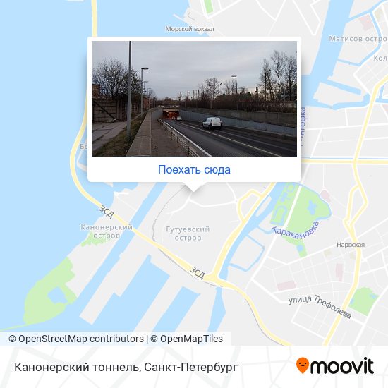 Карта Канонерский тоннель