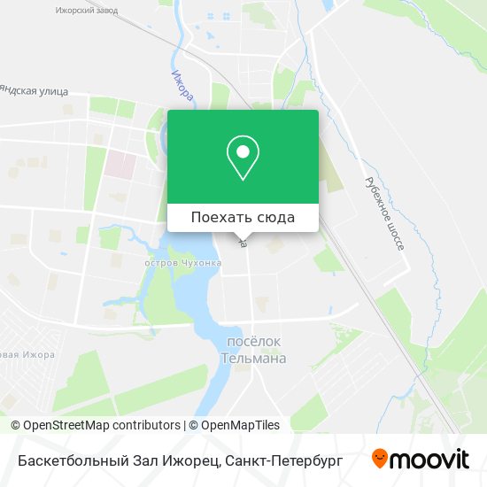 Карта Баскетбольный Зал  Ижорец