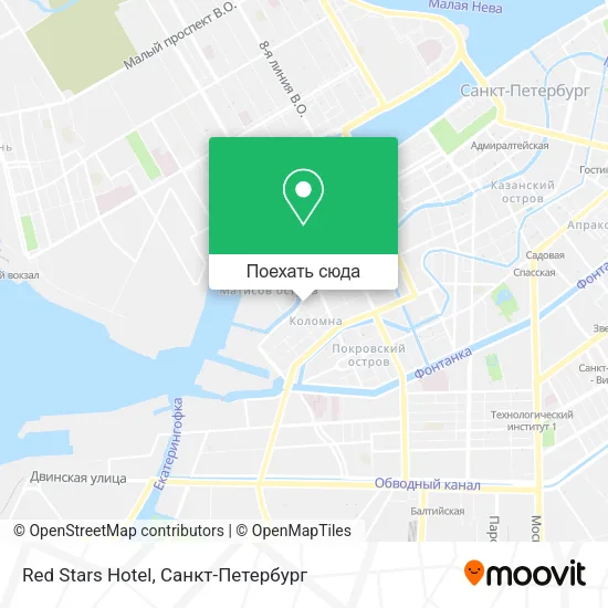 Карта Red Stars Hotel