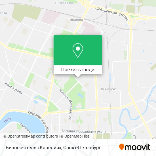 Карта Бизнес-отель «Карелия»
