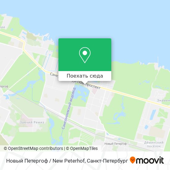 Карта Новый Петергоф / New Peterhof