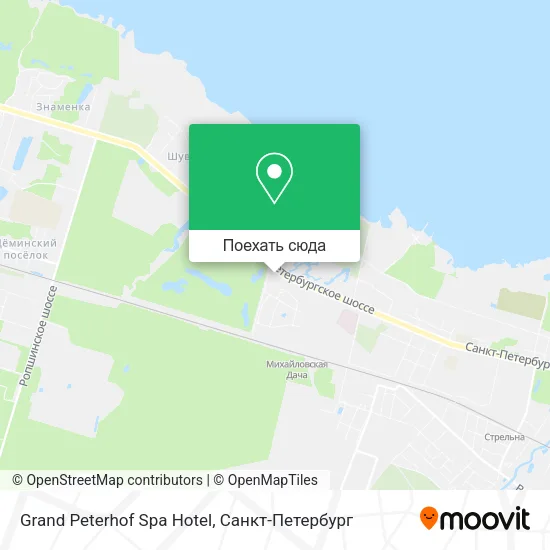Карта Grand Peterhof Spa Hotel