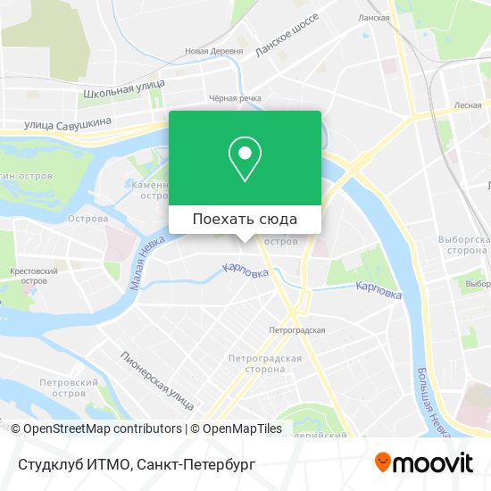 Карта Студклуб ИТМО