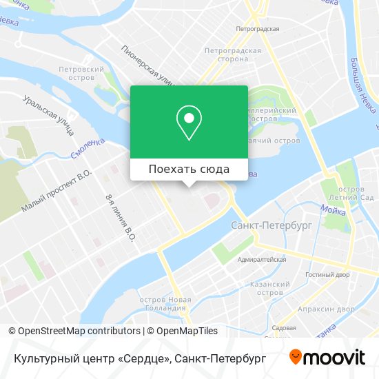 Карта Культурный центр «Сердце»