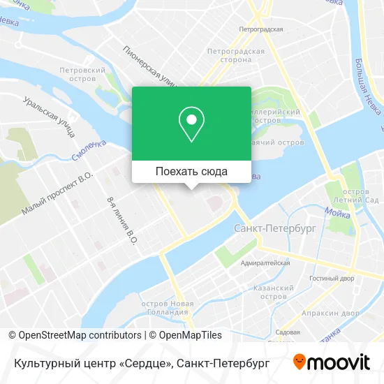 Карта Культурный центр «Сердце»