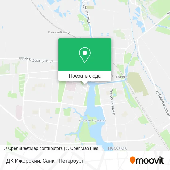 Карта ДК Ижорский