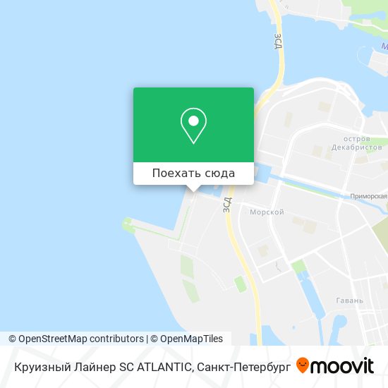 Карта Круизный Лайнер SC ATLANTIC