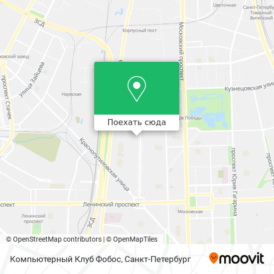 Карта Компьютерный Клуб Фобос