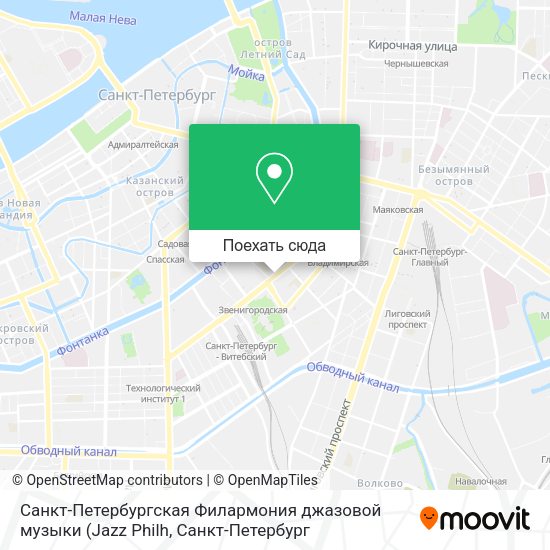 Карта Санкт-Петербургская Филармония джазовой музыки