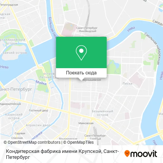 Карта Кондитерская  фабрика имени Крупской