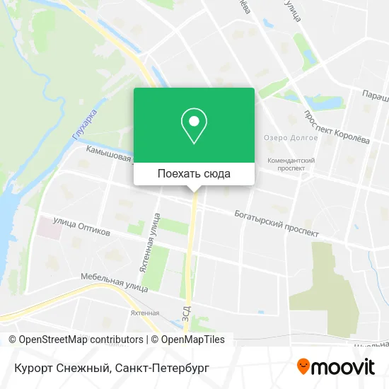 Карта Курорт Снежный