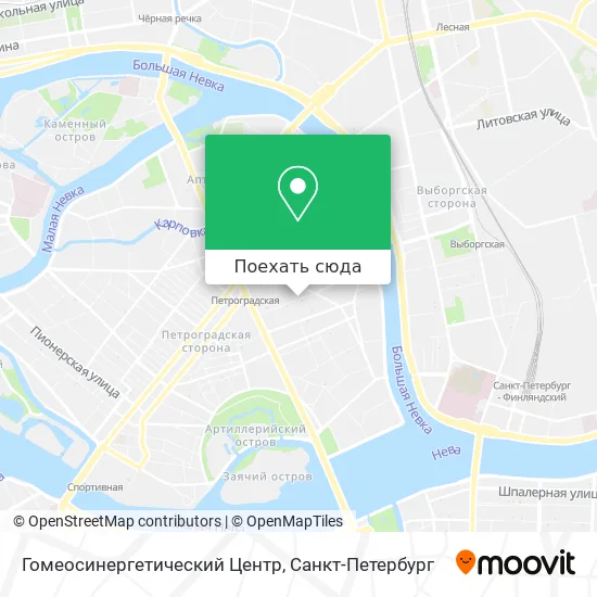 Карта Гомеосинергетический Центр