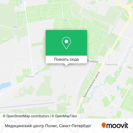 Карта Медицинский центр Полис