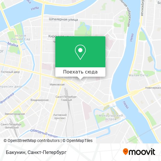 Карта Бакунин