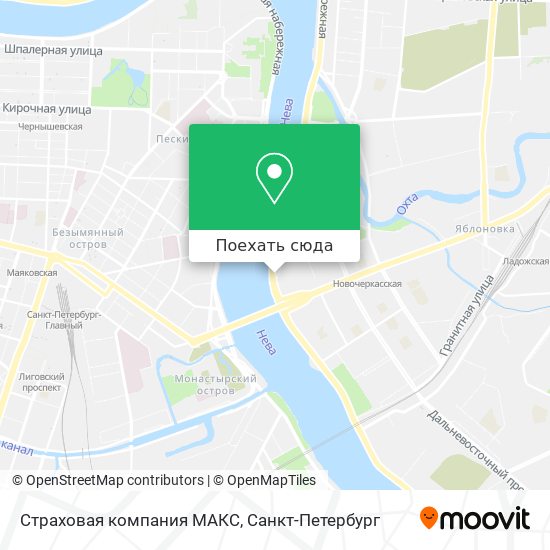 Карта Страховая компания МАКС