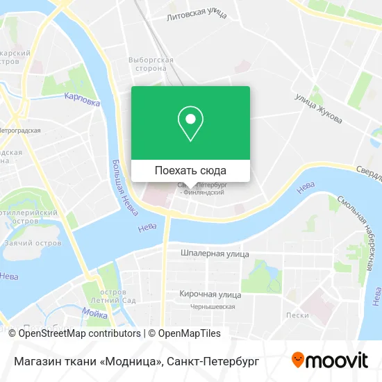 Карта Магазин ткани «Модница»