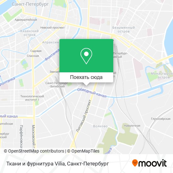Карта Ткани и фурнитура Vilia