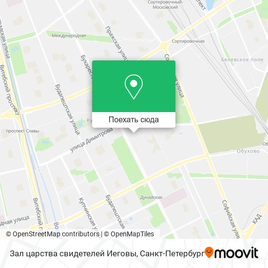 Карта Зал царства свидетелей Иеговы