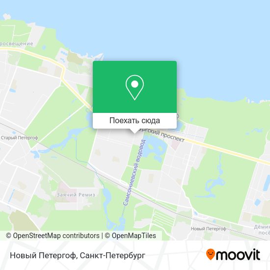 Карта Новый Петергоф