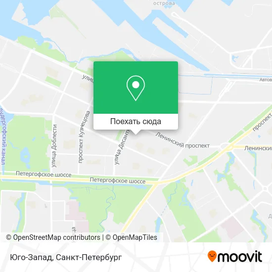 Карта Юго-Запад