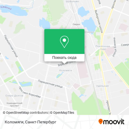 Карта Коломяги
