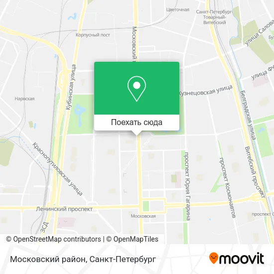 Карта Московский район