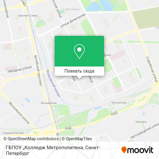 Карта ГБПОУ „Колледж Метрополитена