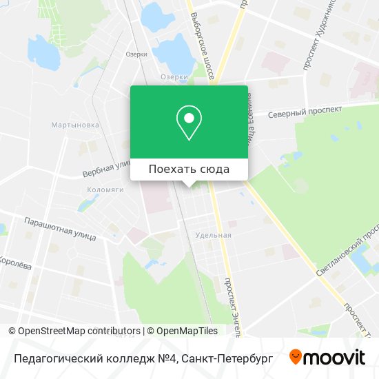 Карта Педагогический колледж №4