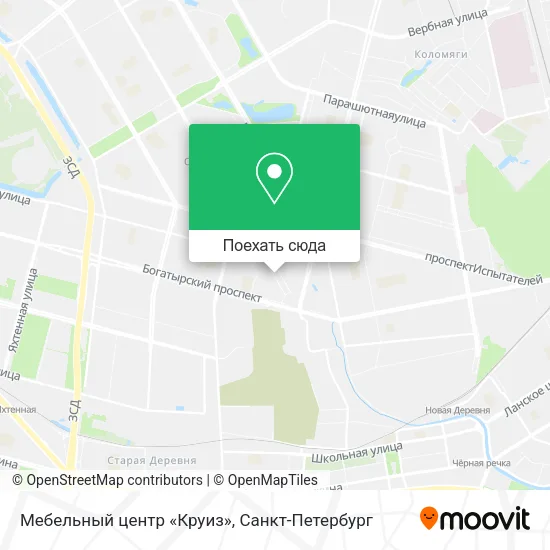Карта Мебельный центр «Круиз»