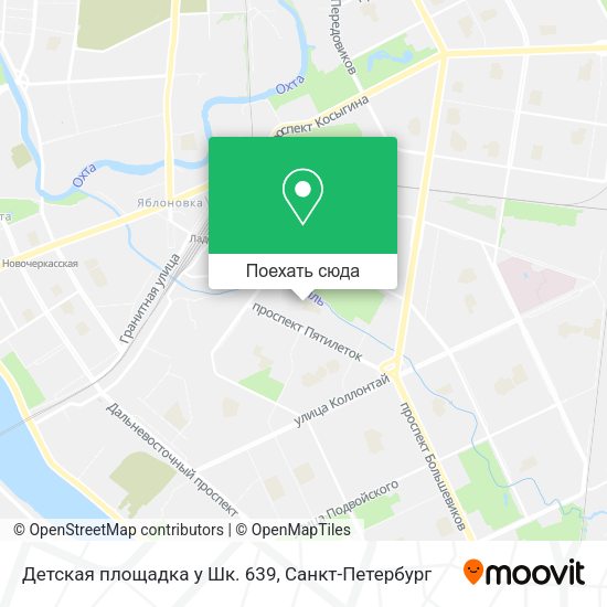Карта Детская площадка у Шк. 639