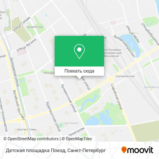 Карта Детская площадка  Поезд
