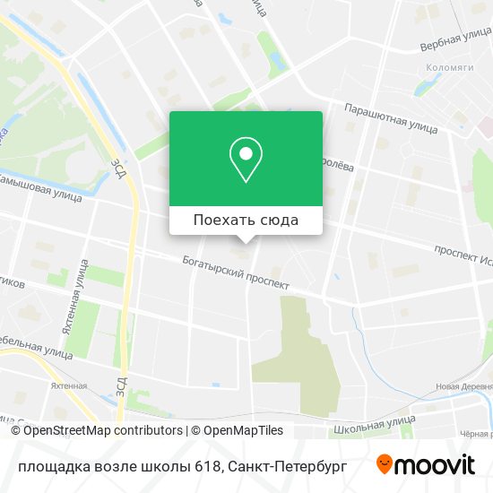 Карта площадка возле школы 618