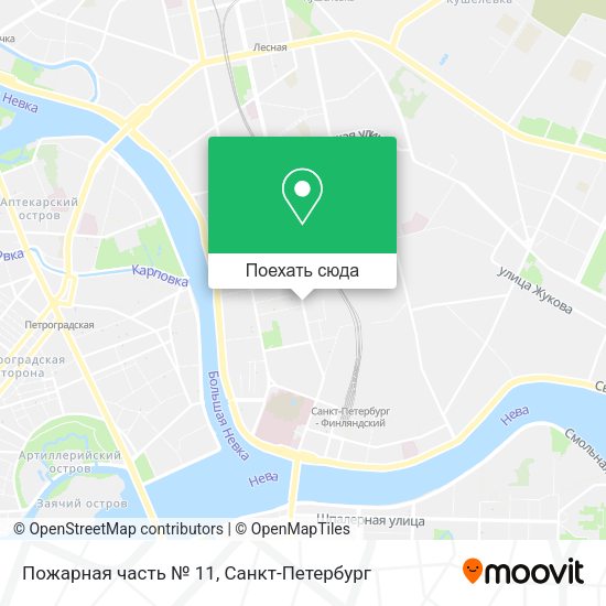 Карта Пожарная часть № 11