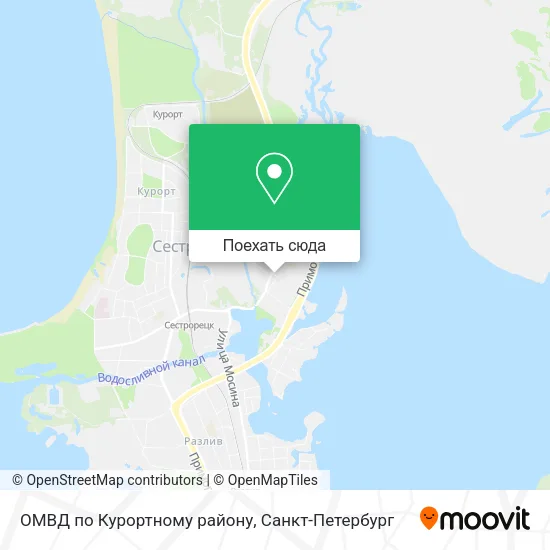 Карта ОМВД по Курортному району