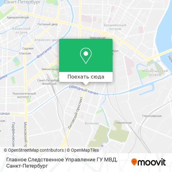 Карта Главное Следственное Управление ГУ МВД