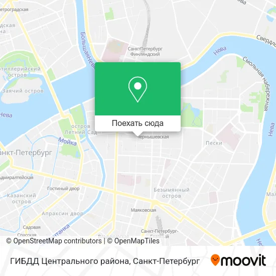 Карта ГИБДД Центрального района