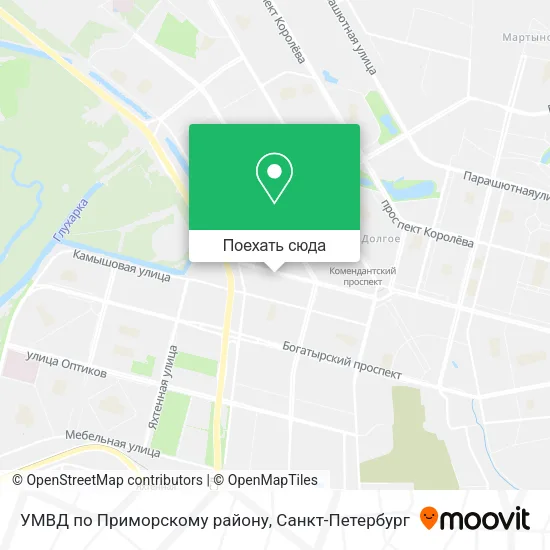 Карта УМВД по Приморскому району