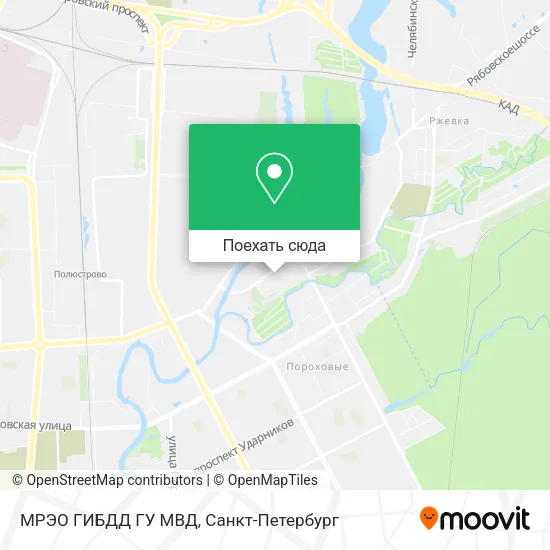 Карта МРЭО ГИБДД ГУ МВД