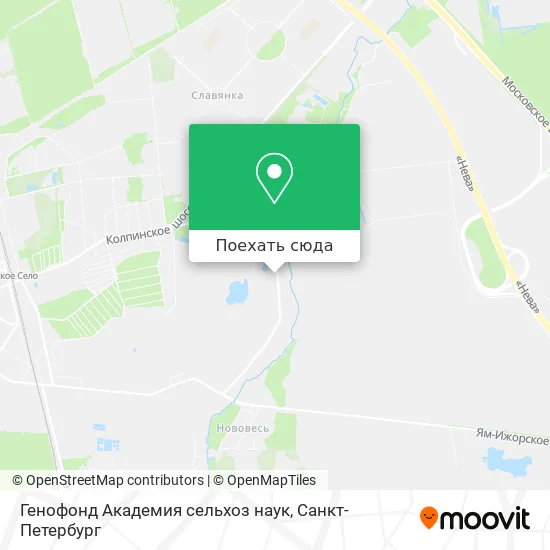 Карта Генофонд Академия сельхоз наук