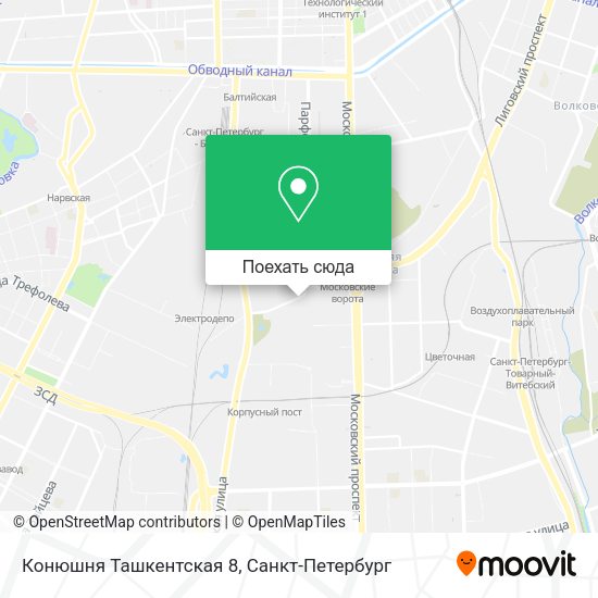 Карта Конюшня Ташкентская 8