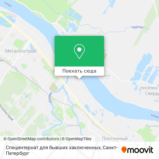 Карта Специнтернат для бывших заключенных