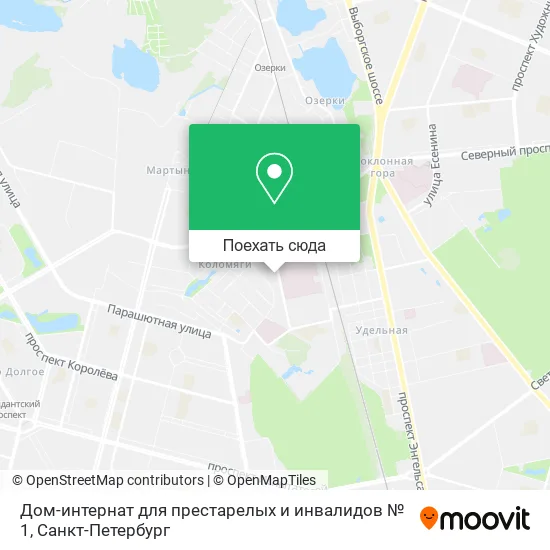 Карта Дом-интернат для престарелых и инвалидов № 1