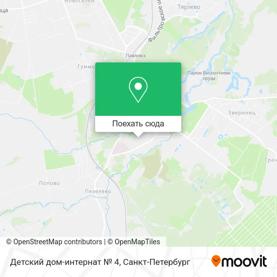 Карта Детский дом-интернат № 4