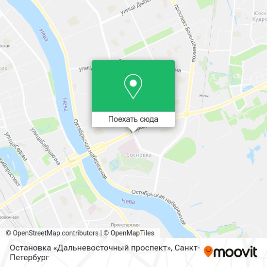 Карта Остановка «Дальневосточный проспект»