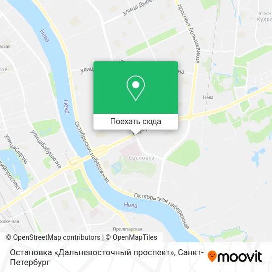 Карта Остановка «Дальневосточный проспект»