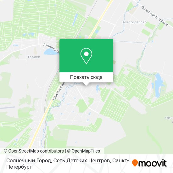 Карта Солнечный Город, Сеть Детских Центров