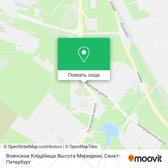Карта Воинское Кладбище Высота Меридиан