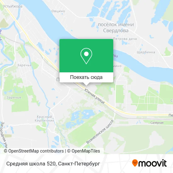 Карта Средняя школа 520