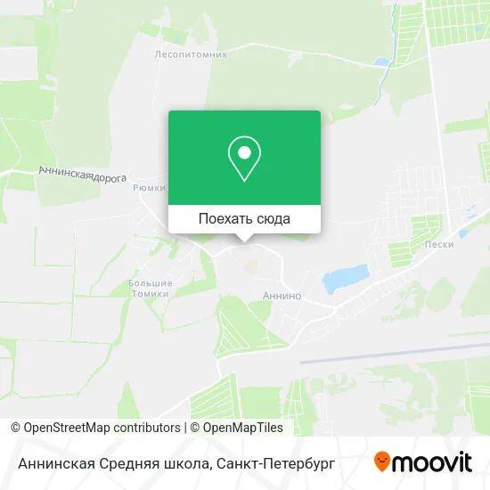 Карта Аннинская Средняя школа